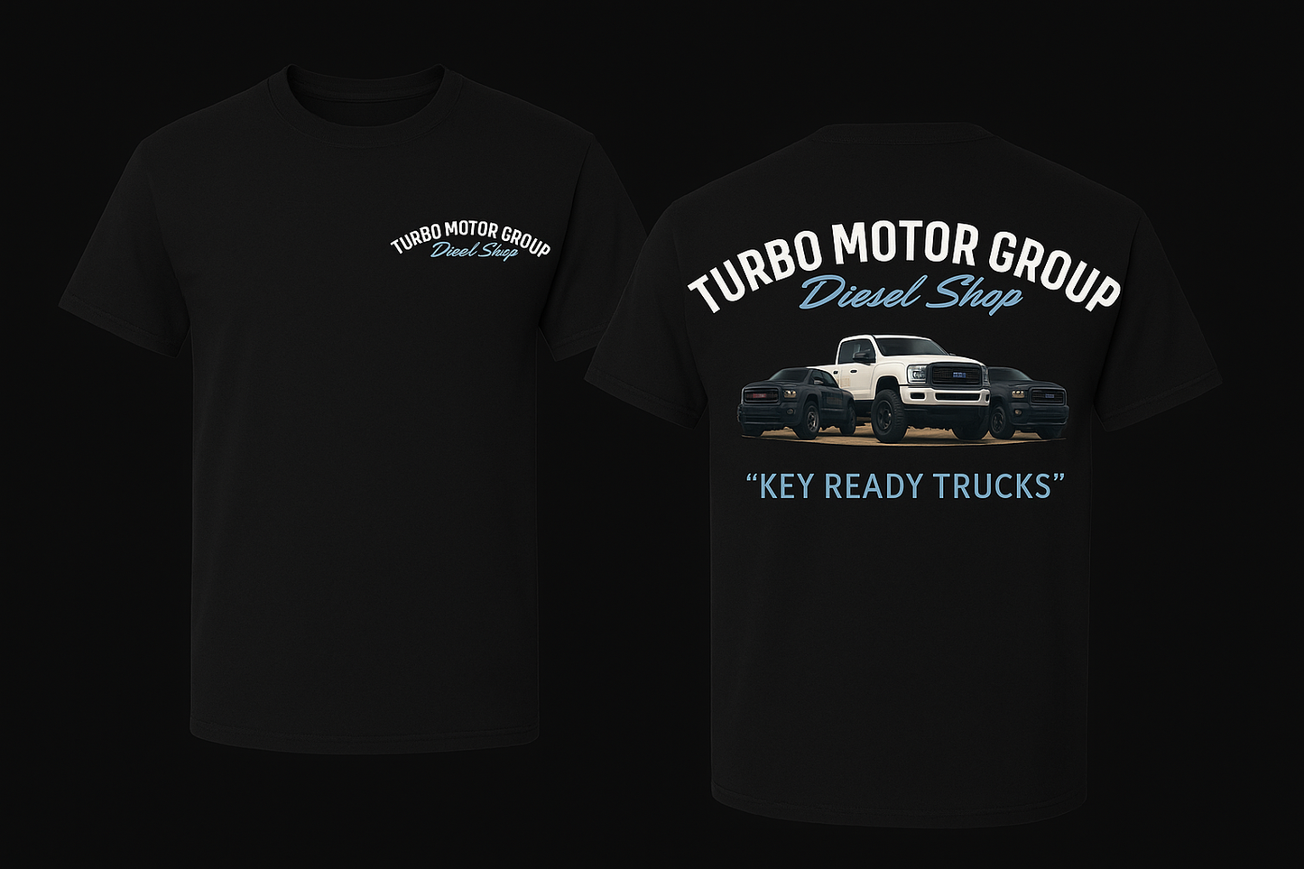 Key Ready Trucks Graphic Tee (Front & Back Logo)